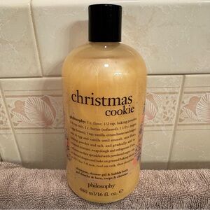 NEW SEAL INTACT! Philosophy Christmas Cookie Shampoo, Shower Gel, & Bubble Bath